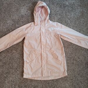 The North Face Kids Light Pink Raincoat with Hood